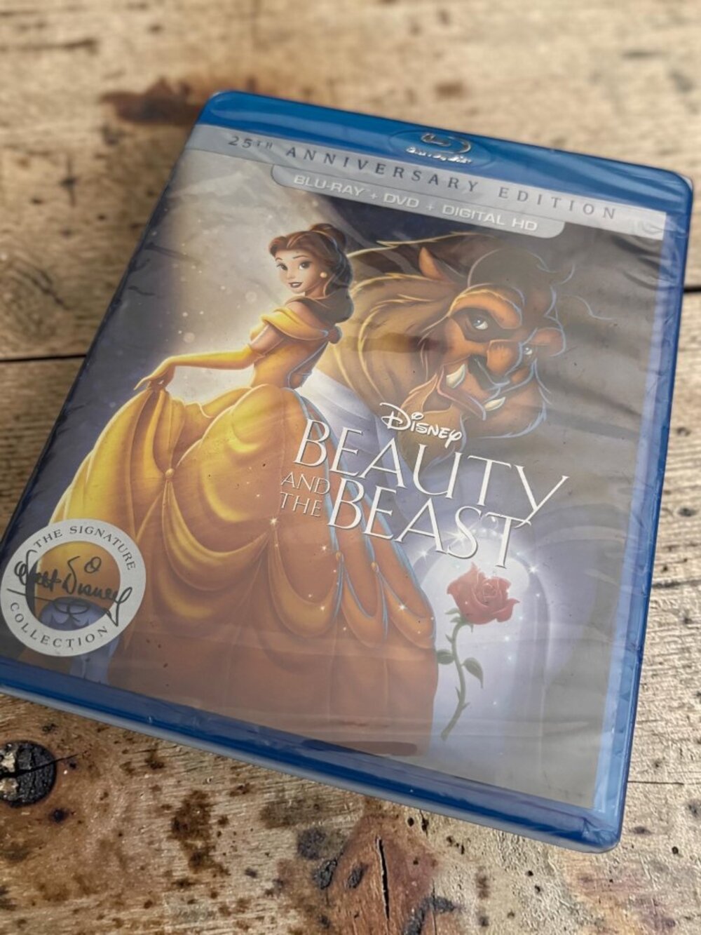 Disney Beauty And The Beast 25th Anniversary Blu-Ray + DVD + Digital HD Signatur